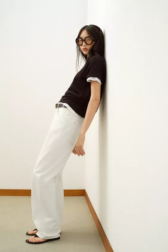 JEANS Z.03 STRAIGHT HIGH-WAIST LONG LENGTH | Zara UK