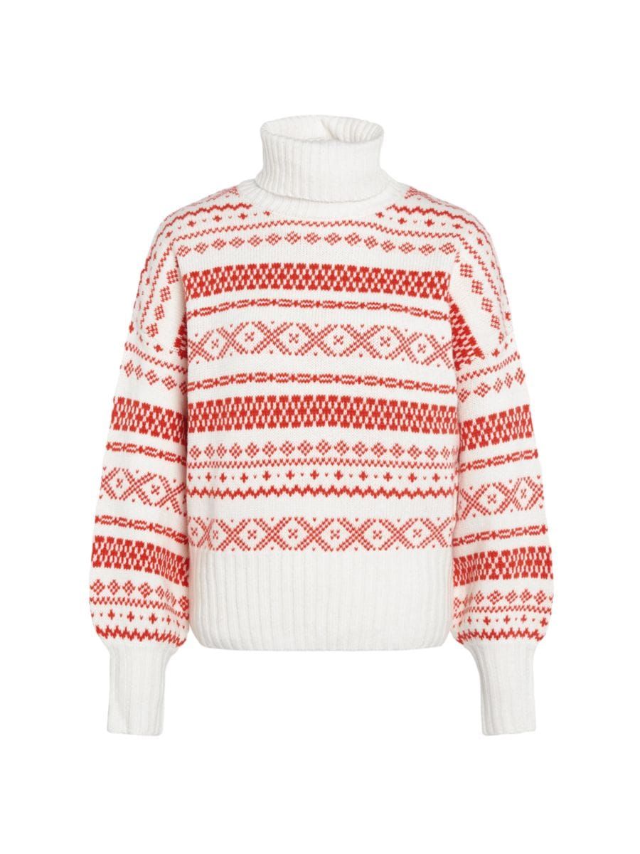 Jeanne Fair Isle-Inspired Wool-Blend Sweater | Saks Fifth Avenue