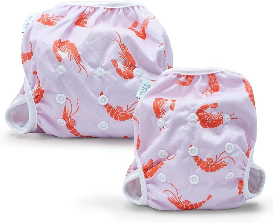 Bambi & Boo Reusable Swim Diapers, Full Size Pack N-6, Adjustable, Soft & Breathable for Toddlers... | Amazon (US)