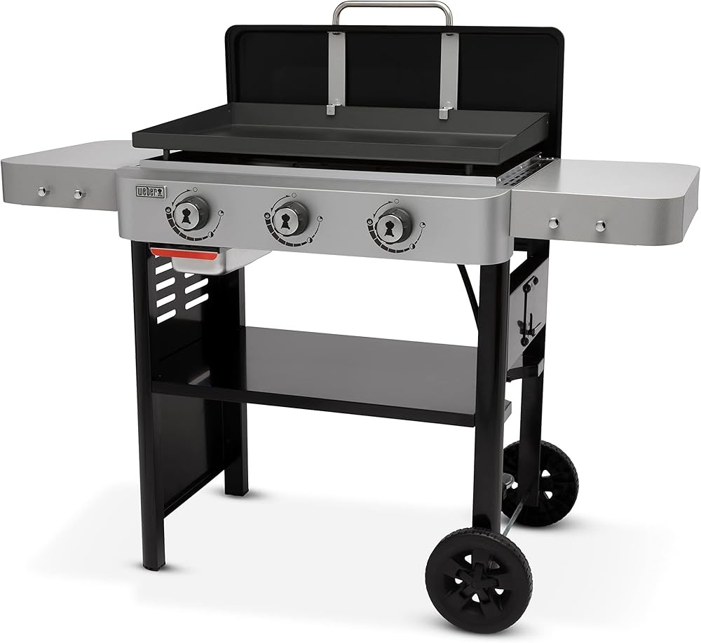 Weber 28" Gas Griddle, 3 Burner, Black | Amazon (US)