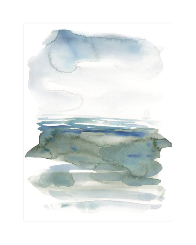"ocean landscape" - Painting Limited Edition Art Print by Kelly Witmer. | Minted