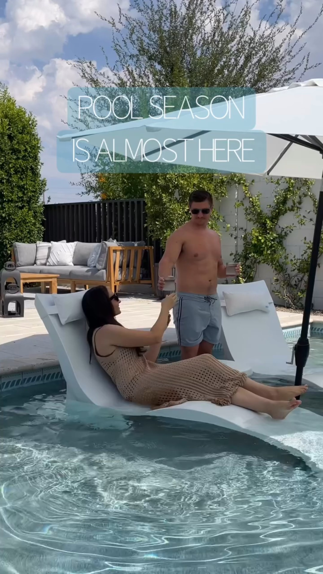 When we saw these loungers on vacation many years ago, we knew we wanted to add them to our pool. We’ve had our pool loungers for about 3 years & they’ve held up extremely well! It’s one of our favorite places to unwind during the summer. I have linked our exact loungers/table along with other options for you🙌🏻

#LTKHome #LTKSummerEdit #LTKSeasonal