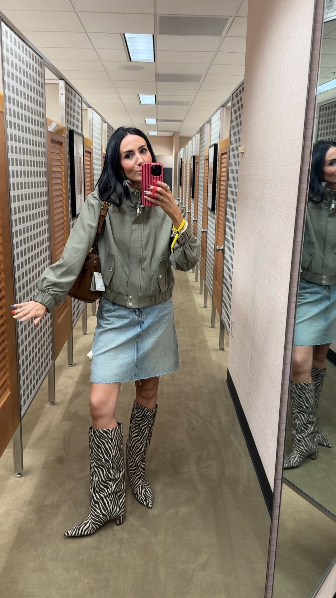 This Vince bomber was an unexpected find. Love this fit and fabric. Whole outfit is part of the sale