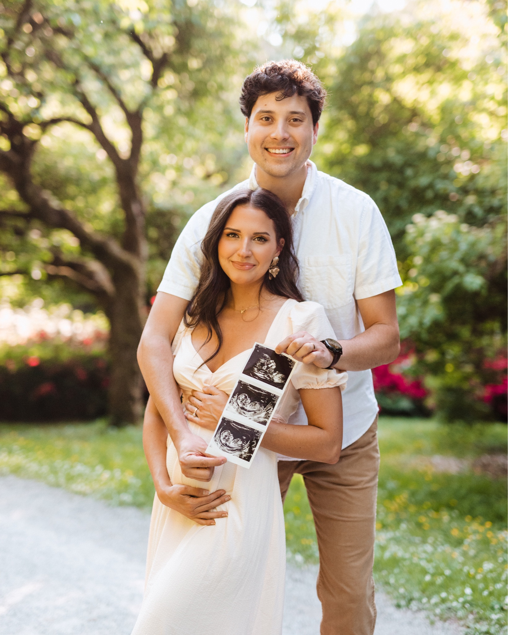 This dress is perfect for announcement photos or baby shower!! 20 weeks and wearing normal size XS #pregnancy #pregnancyannouncement #babyshower #bumpfriendly #bumpdresses 

#LTKunder100 #LTKbump #LTKstyletip