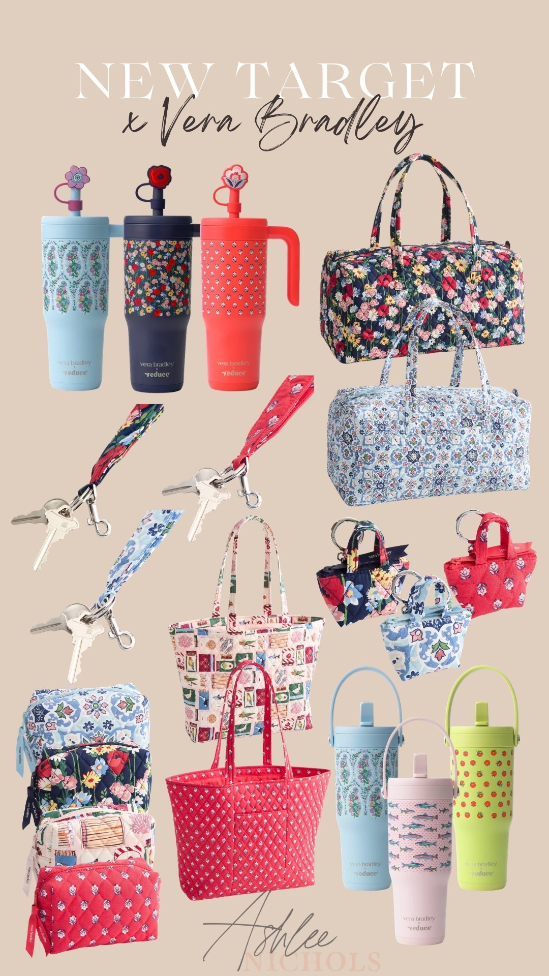 New Target x Vera Bradley collection!

Tote bag, weekender bag, printed water bottle, quilted bag

#LTKSeasonal #LTKTravel