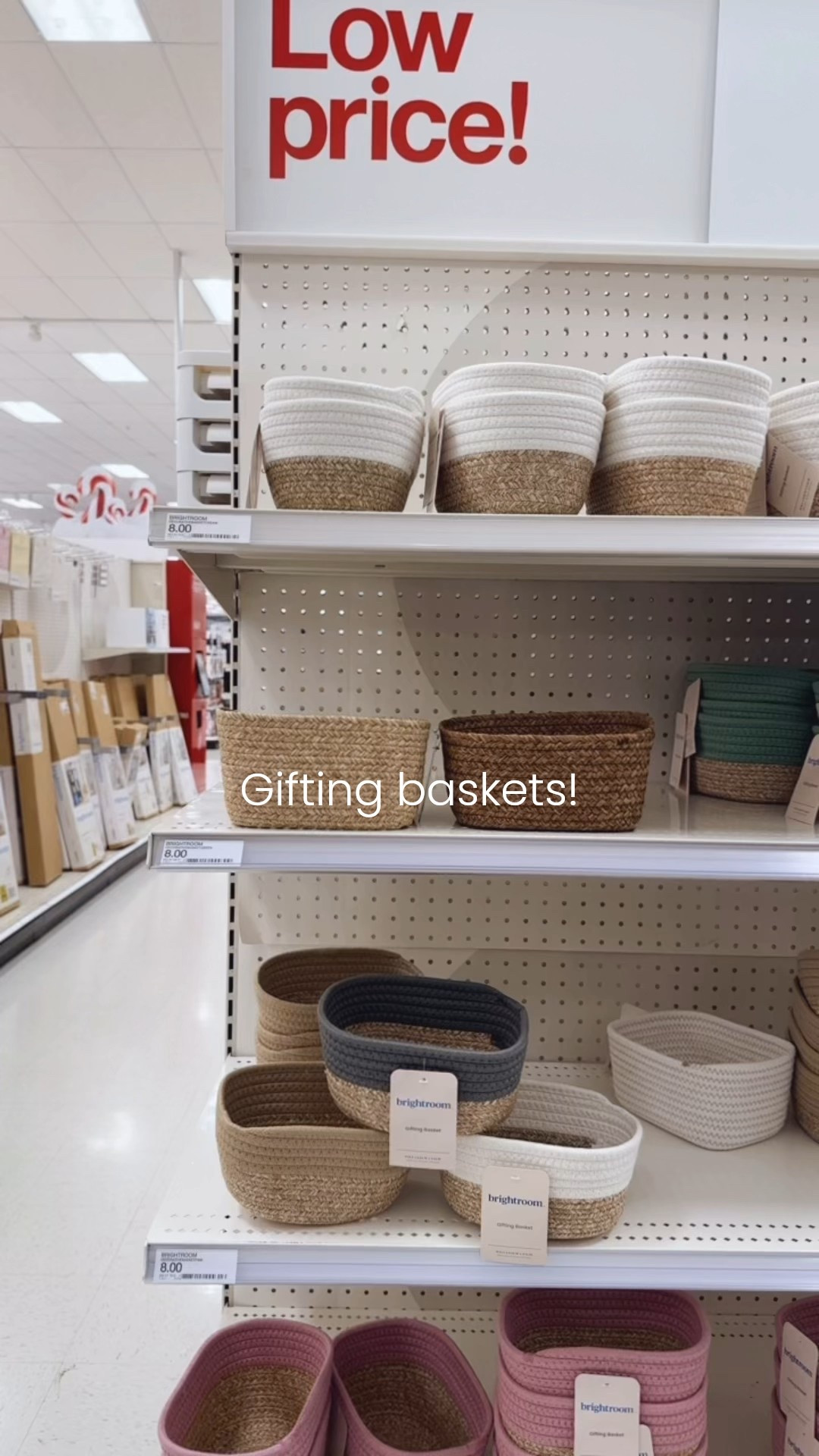These many gifting baskets caught in my eye. Think of the hostess for Thanksgiving or little gifts for a friends and teachers around Christmas time. I’m going to fill mine with some Scandi baked goods- and maybe a little jam.

Love the neutral colors and Nordic look.
$8 at target you can’t go wrong! 

#LTKHome #LTKFindsUnder50 #LTKHoliday