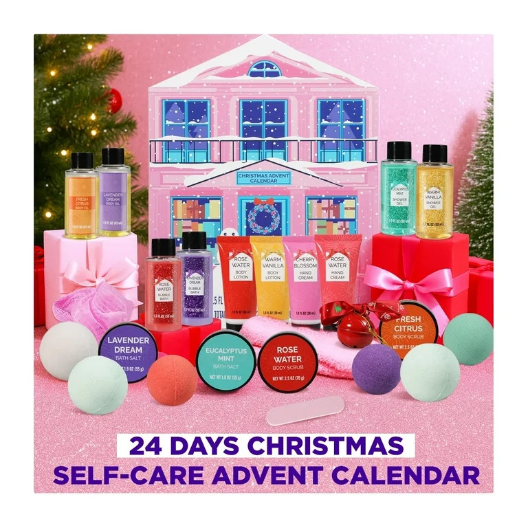 Spa Luxetique 2025 Advent Calendar, 24 Days Bath and Body Christmas Day Gifts Sets for Women Surp... | Walmart (US)