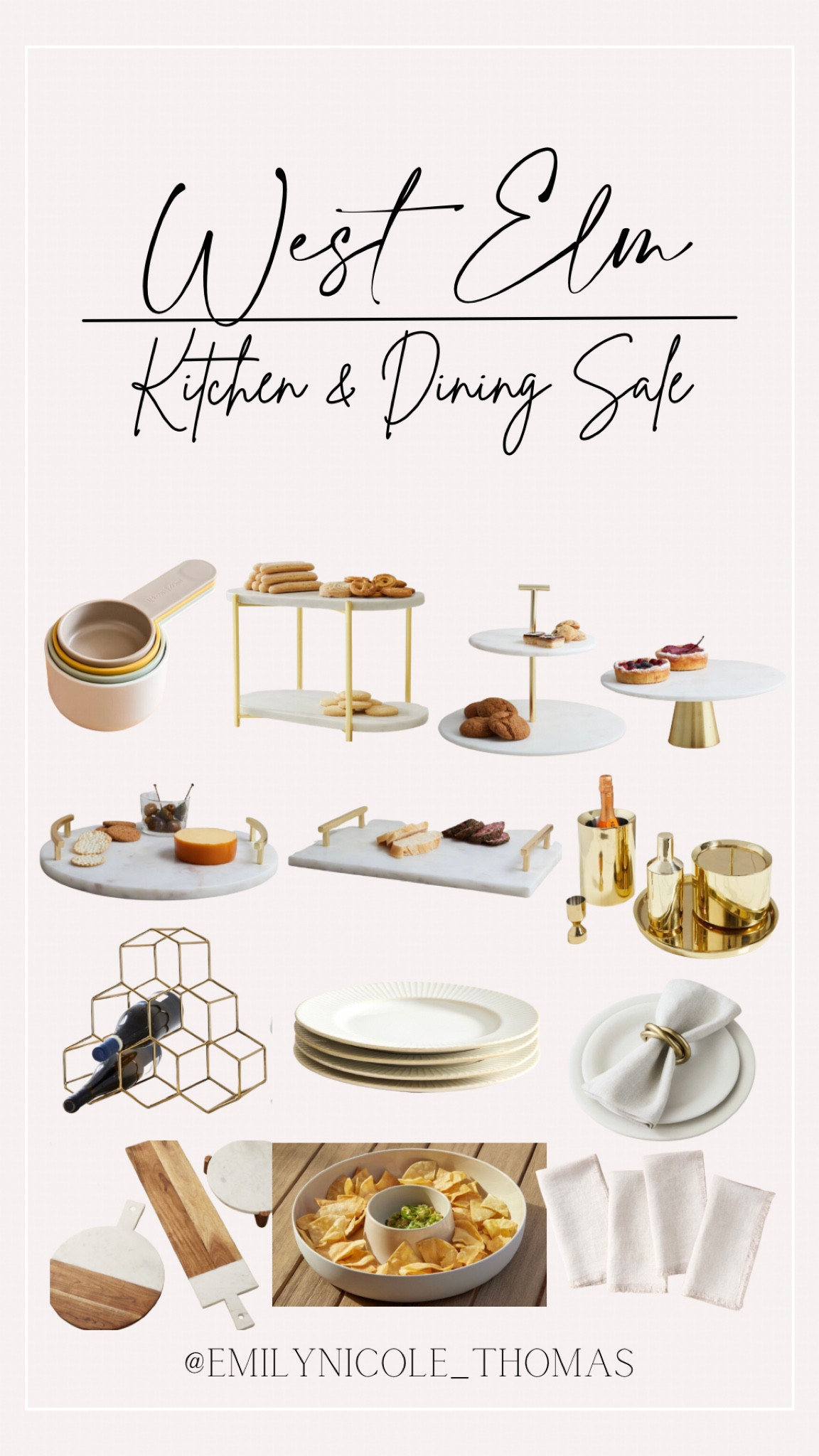 West Elm has some great kitchen items on sale that’s perfect to elevate any home🤍 

Kitchen utensils, cake stand, marble stands, serving trays, plates, place setting, wine rack, napkin rings, bar set, rattan serving trays 

#LTKhome #LTKCyberWeek #LTKHolidaySale
