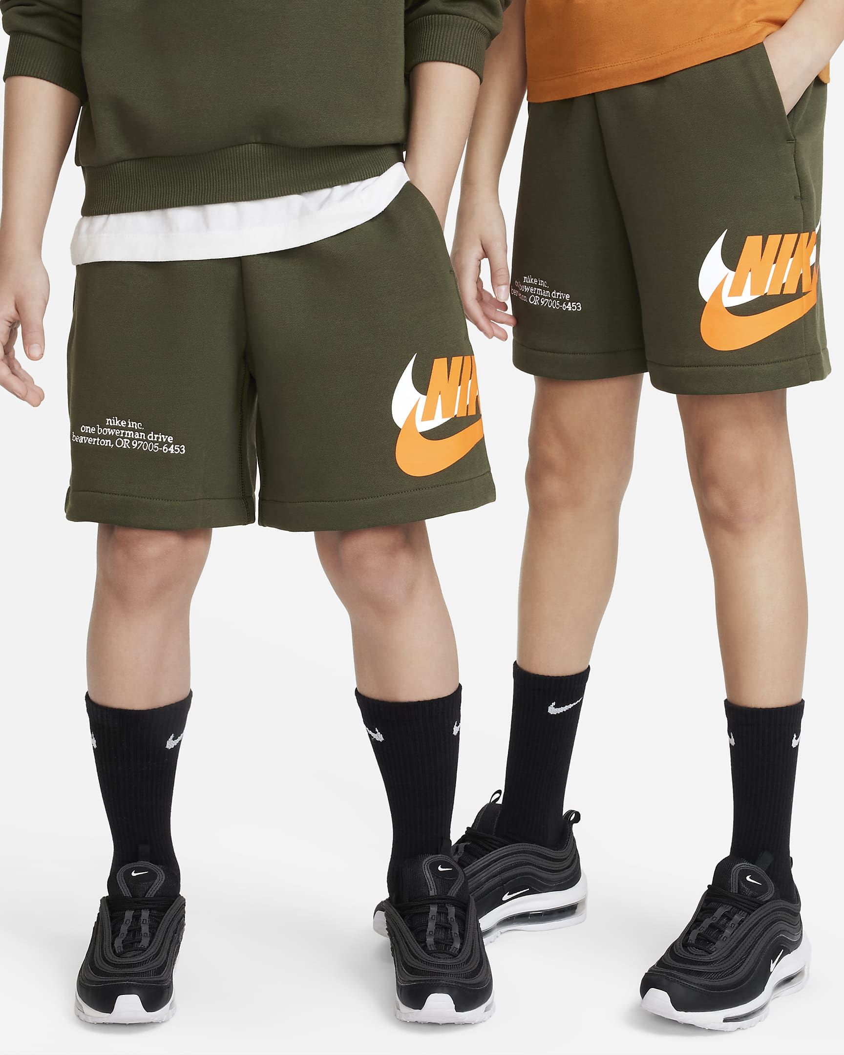 Nike Sportswear Icon Fleece Big Kids' Loose Shorts. Nike.com | Nike (US)