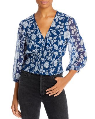 V Neck Smocked Top - 100% Exclusive | Bloomingdale's (CA)