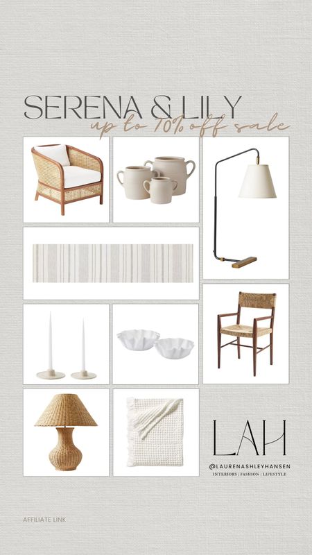 Serena and Lily is having a major tent sale right now with up to 70% off select home finds! Whether you love the coastal look and feel, or are looking for textured home pieces, all of these finds are so pretty  

#LTKSaleAlert #LTKHome #LTKStyleTip