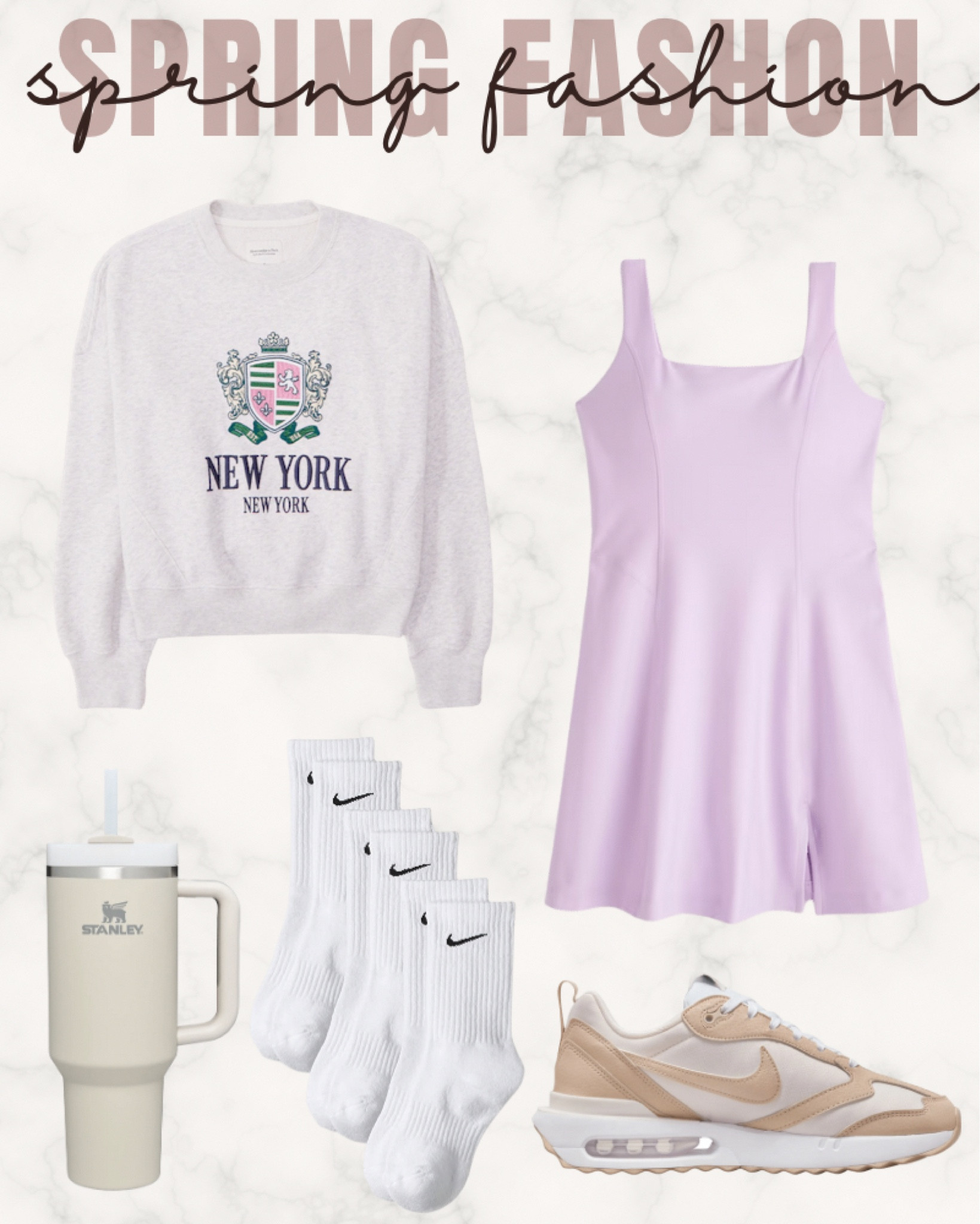 Spring outfit. Tennis dress. Stanley bottle. Spring fashion. 

#LTKSale #LTKFind #LTKfit