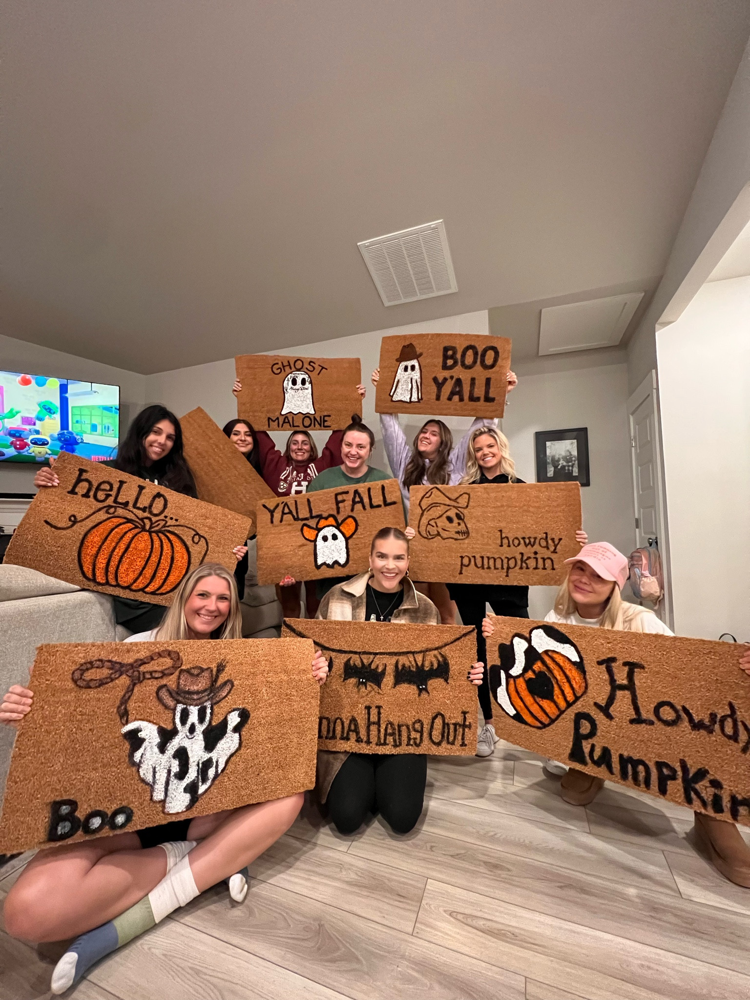 Girls night fall doormats. The perfect DIY night with your friends!!

#LTKHalloween #LTKSeasonal #LTKhome