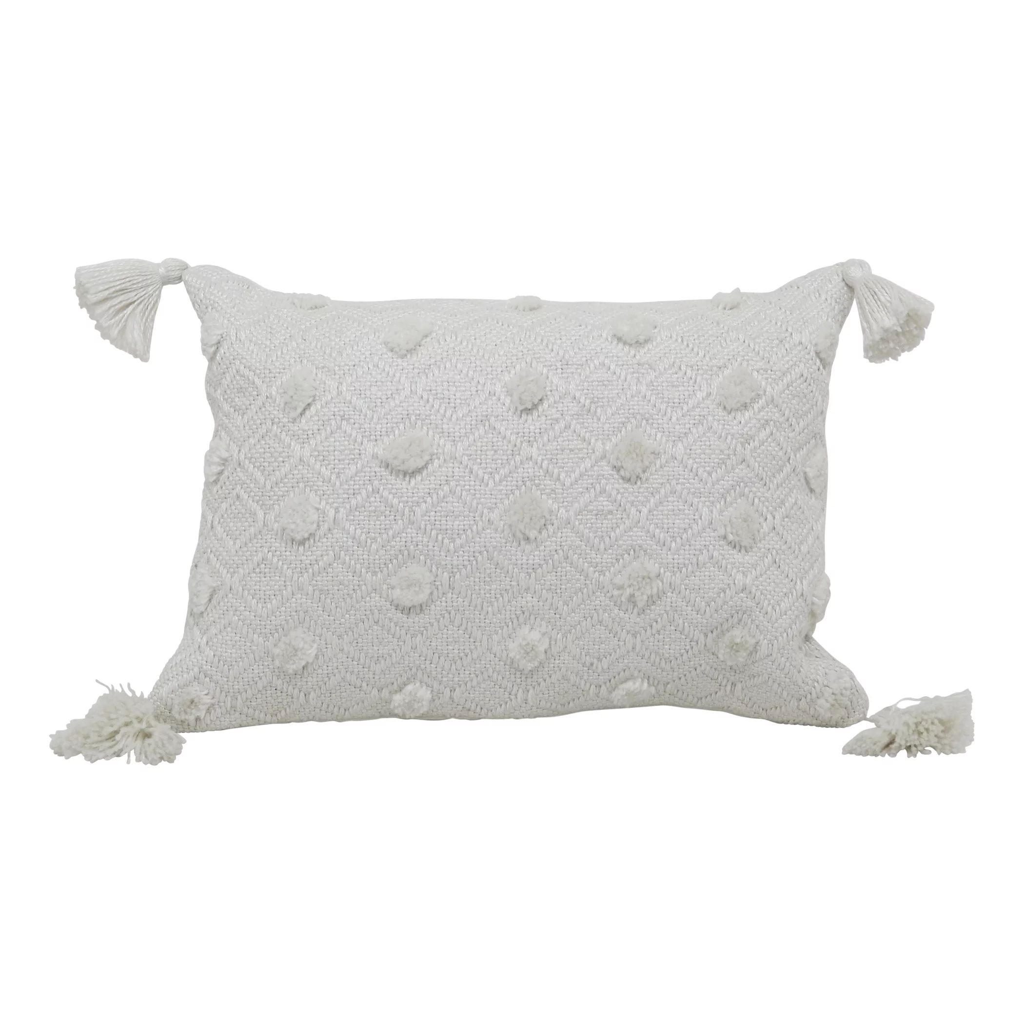 Better Homes & Gardens 13" x 19" Outdoor Toss Pillow, Ivory Woven, Rectangle, 1 Pillow per Pack | Walmart (US)