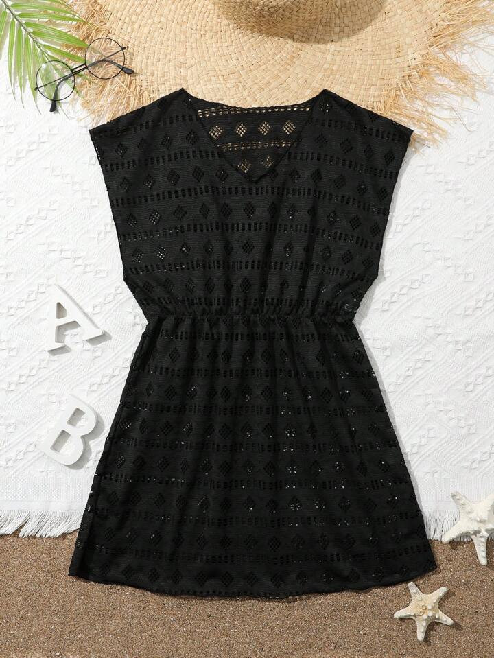 Tween Girl Hollow Out Cover Up | SHEIN