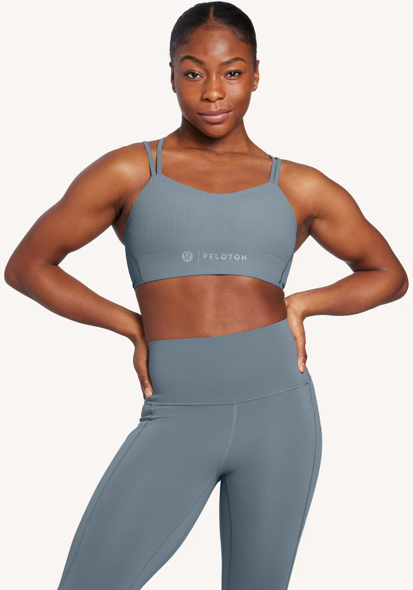 Like a Cloud Ribbed Longline Bra | Light Support, B/C Cup | Peloton Apparel