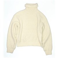 Zara Turtleneck Sweater: Ivory Solid Pattern Tops - Size 11 | ThredUp (US)