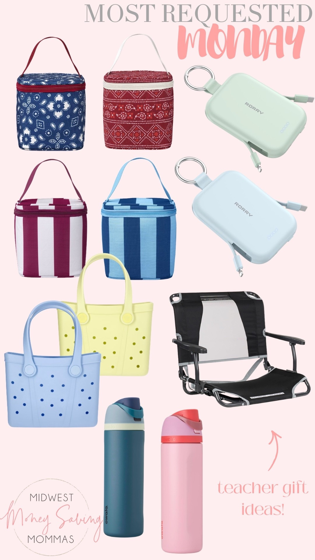 Most requested links!

Teacher gift ideas 

Cooler bag  tote bag   Beach bag  portable chargers  stadium seat  owala water bottle 

#LTKselfcare #LTKmomlife #LTKSeasonal