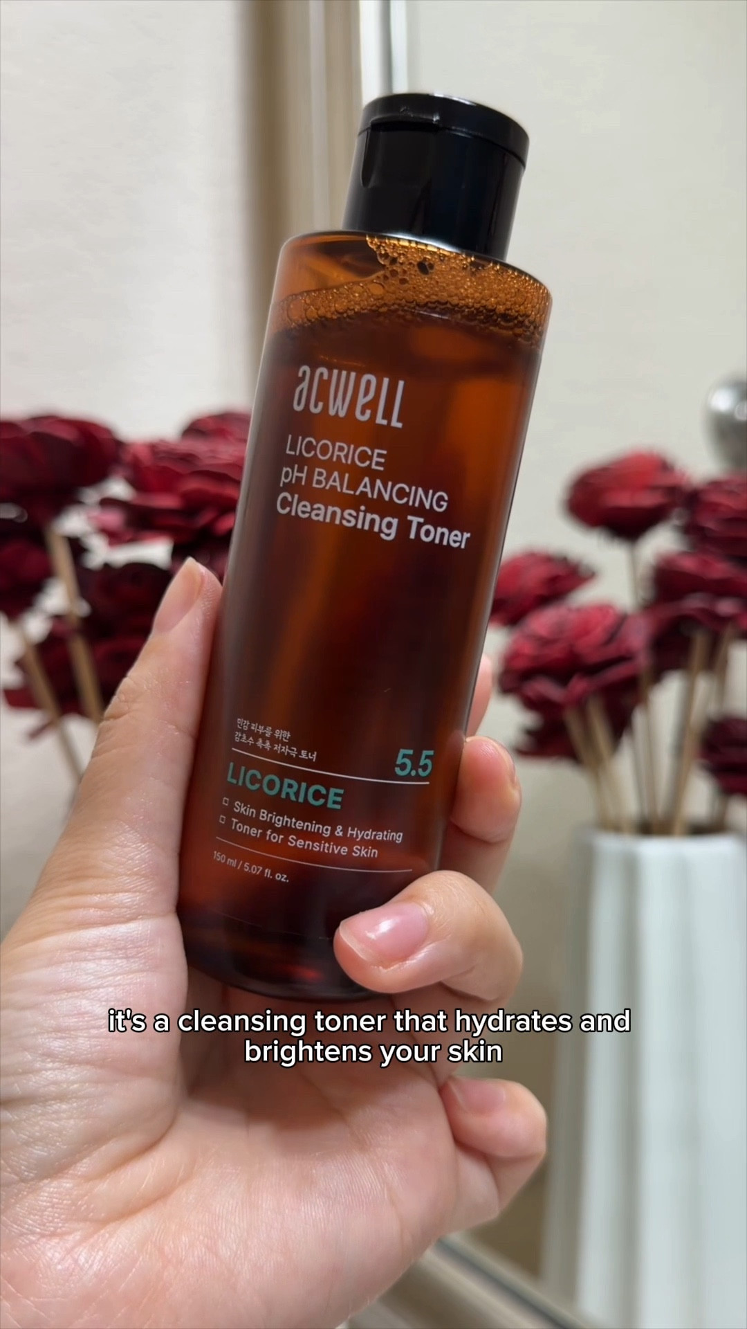 Brightening & hydrating Korean toner 🤎