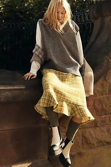 PINCH Vega Knit Ribbed Oversized Sweater Vest | Anthropologie (US)