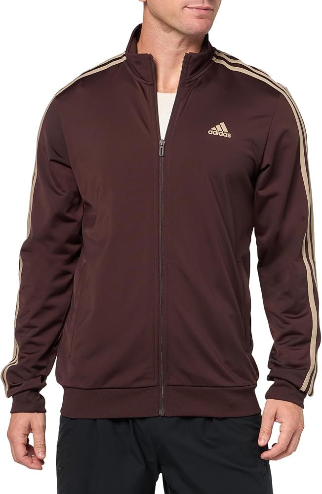 adidas Men's Essentials Warm-up 3-Stripes Track Jacket | Amazon (US)