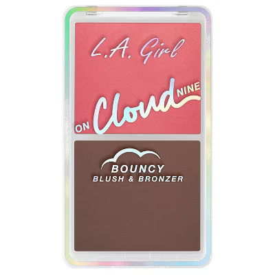 L.A. Girl Duo Cushion Blush/Bronzer - Pink: Medium Tones, Finish, Buildable Coverage, Face Palette | Target