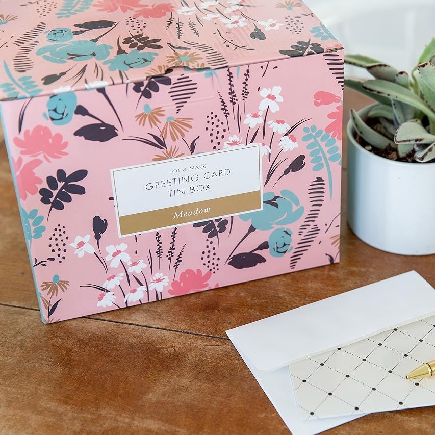 Jot & Mark Recipe Card Complete Gift Box | Decorative Tin Box, Recipe Cards, Index Dividers (14 d... | Amazon (US)