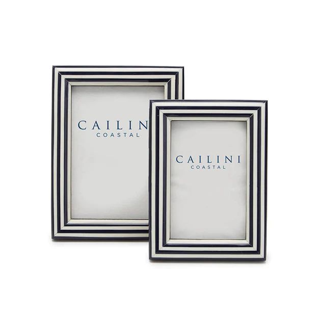 Navy Stripe Photo Frame | Cailini Coastal