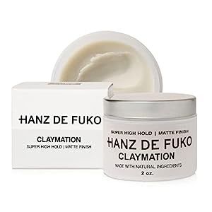Hanz de Fuko Claymation- Premium Mens Hair Styling Clay with Matte Finish (2 oz) Cruelty Free | Amazon (US)