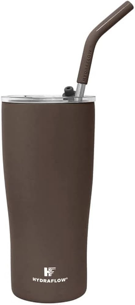 HYDRAFLOW Capri - 20oz Tumbler with Straw - Triple Wall Vacuum Insulated Tumbler - Insulated Smoothi | Amazon (US)