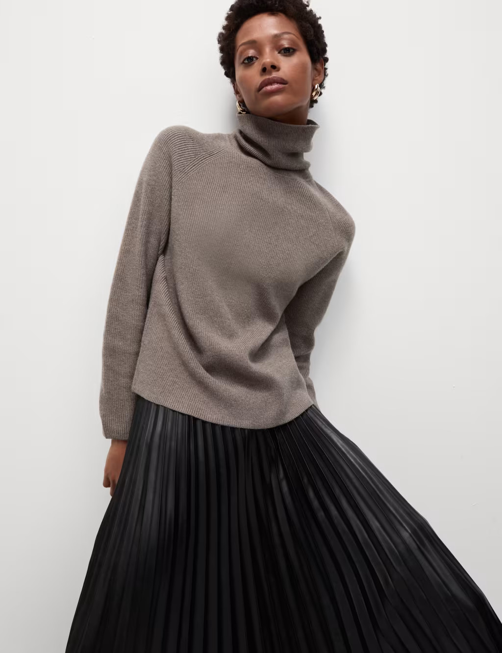 Ribbed Roll Neck Jumper | Marks & Spencer (UK)