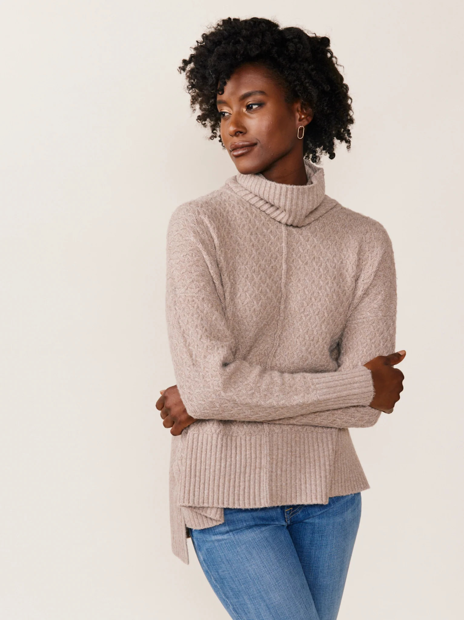 Merle Relaxed Turtleneck Sweater | ABLE Clothing