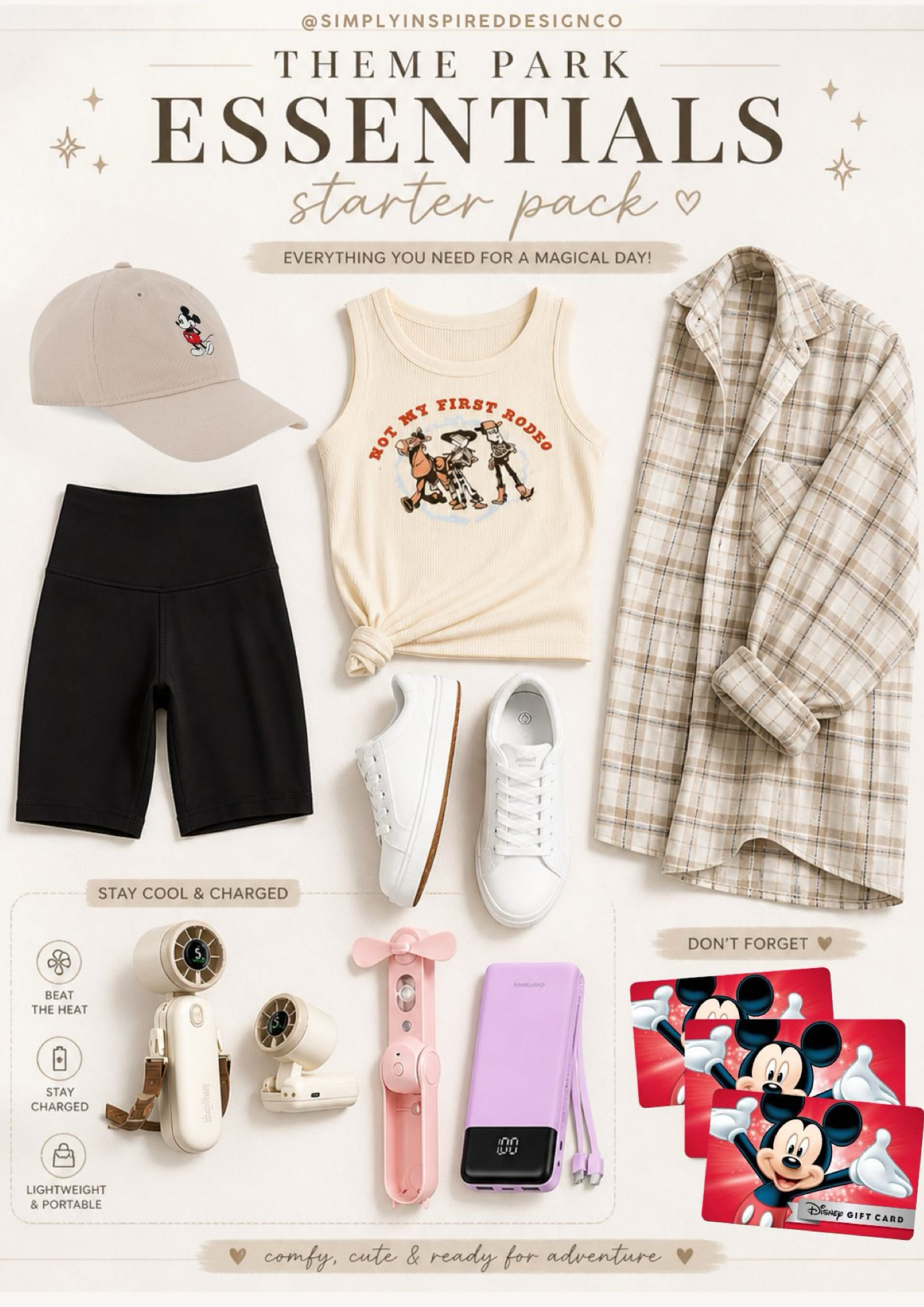 Planning our 2027 Disney World trip early and rounding up all the must-haves ✨🏰  

We’ve done Disney in the heat, perfect weather, and even chilly days; so this is just the start of what  I’d actually pack after learning the hard way 👀  

☀️ hot weather essentials  
🎒 park bag staples  
👟 comfy outfit ideas for long park days  

If you’re planning a Disney trip, save this for your packing list—these are just a few items that really do make a difference. 

Everything is linked on my LTK 🔗 

 #disneyworld #disneyoutfits #disneypackinglist #whattowear #travelessentials #ltktravel #ltkfind