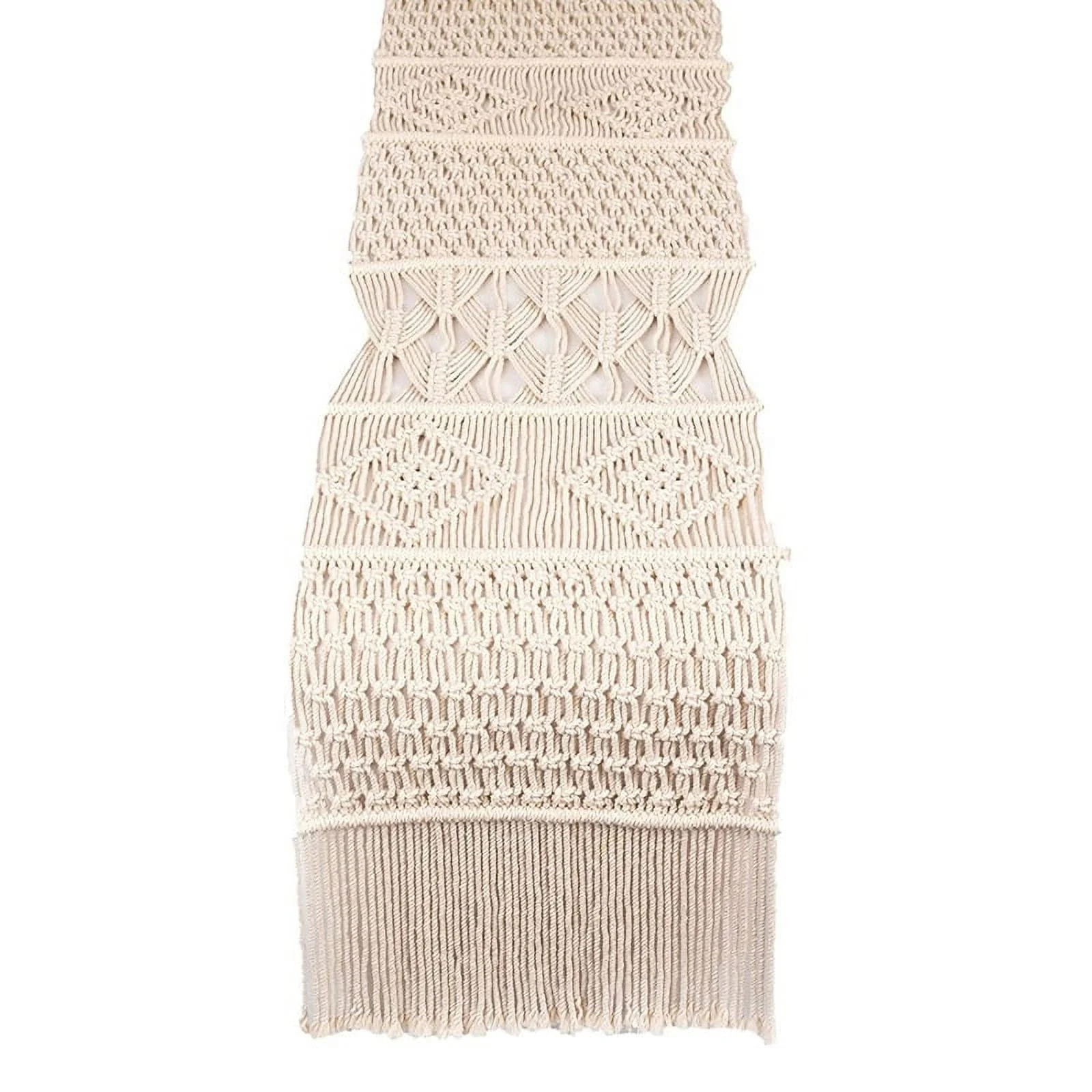 Macrame Table Runner, Boho Wedding Table Decor, Handwoven Vintage Farmhouse Dining Room Style - W... | Walmart (US)