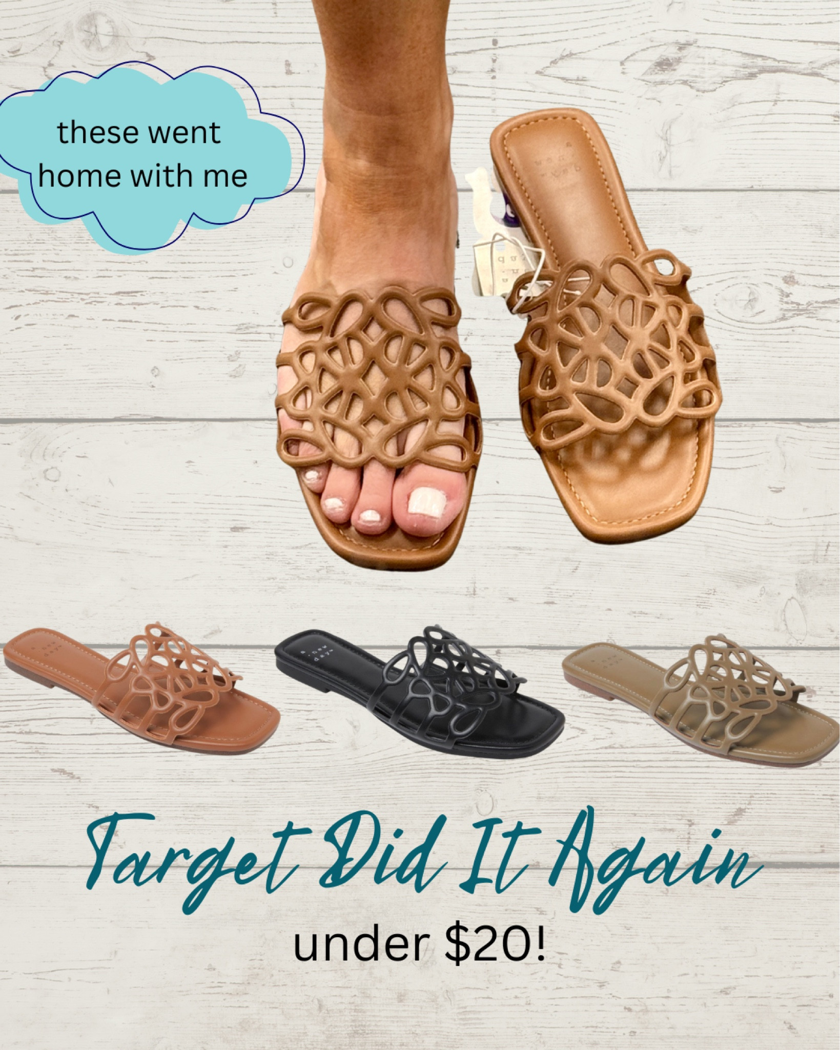 Another pair of @Target Target sandals I absolutely could not leave behind.

Comfortable flats perfect for vacation outfits, beach days, errands, and effortless summer style

#LTKootd #LTKSaleAlert #LTKSeasonal