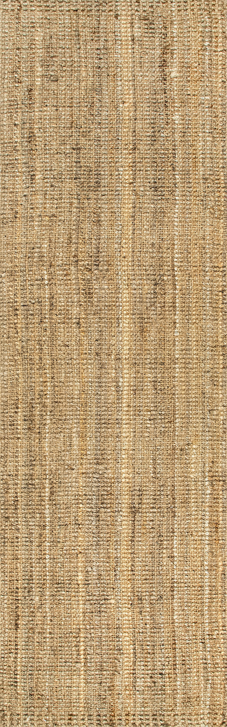 Natural Handwoven Jute Ribbed Solid 2' 6"" x 10' | Eco-Friendly rug | Rugs USA