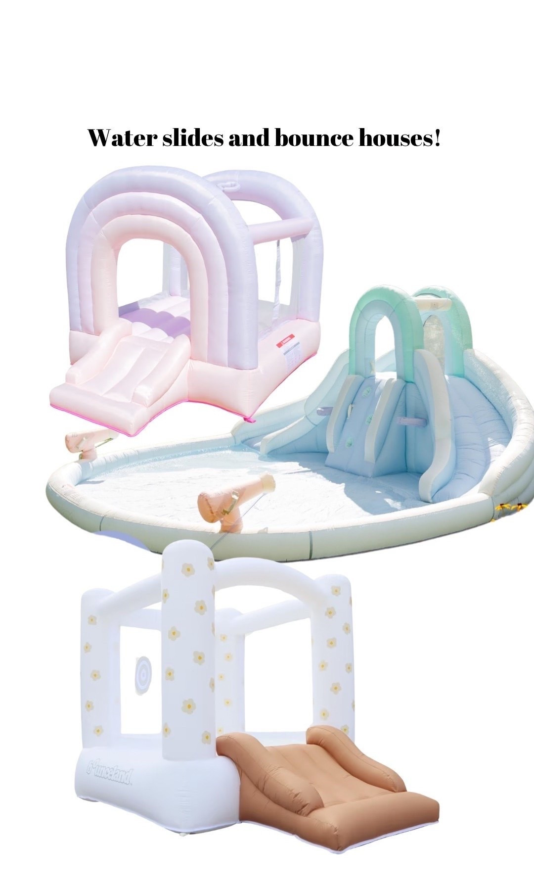 Summer backyard fun finds ☀️💦 Sharing cute inflatable water slides, bounce houses, splash pads, and outdoor play finds for toddlers + kids. Perfect for summer birthdays, backyard parties, and keeping little ones busy all season!

#ltkfamily #ltkkids #summerfinds #backyardfun #waterslide #bouncehouse #outdoorplay #toddlersummer #kidssummer #summerparty #targetfinds @Target

#LTKKids #LTKSeasonal #LTKSwim