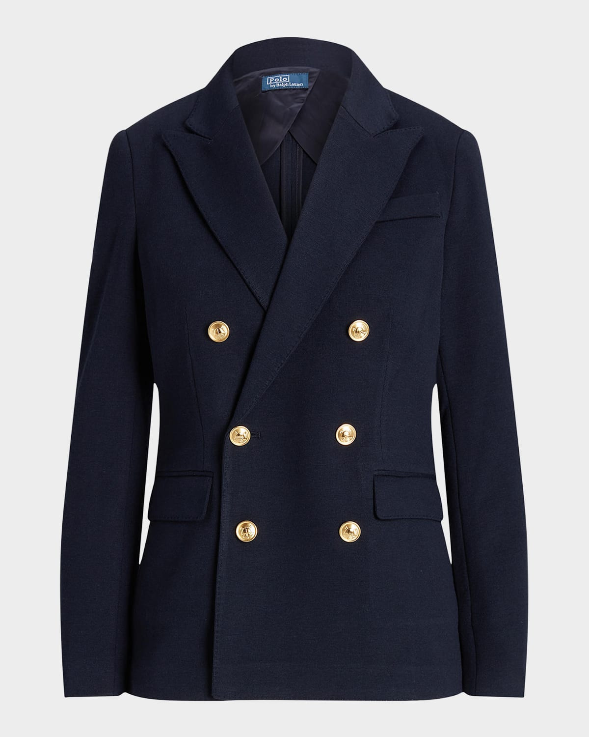 Knit Double-Breasted Blazer | Neiman Marcus