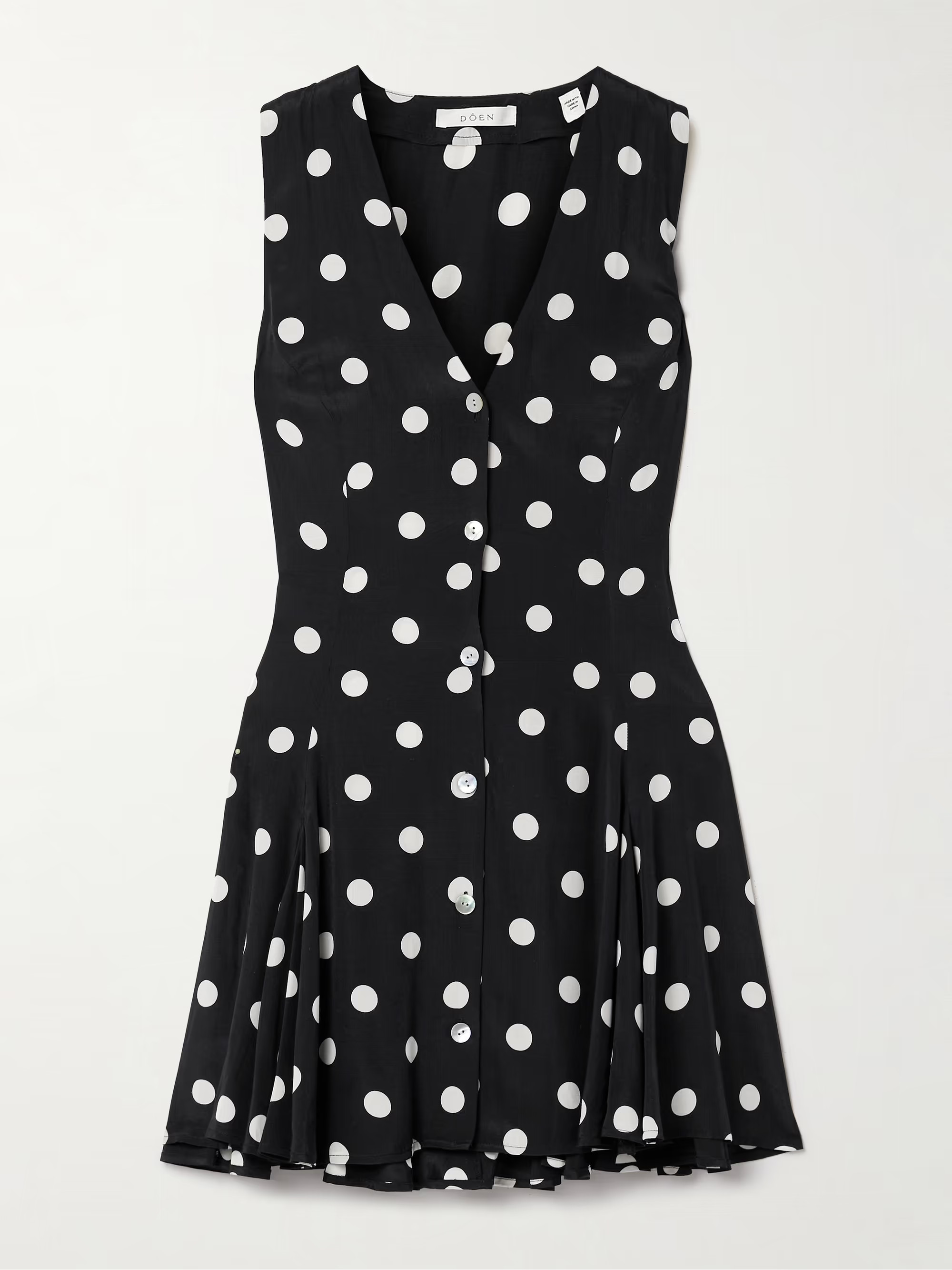 Aubrey polka-dot silk-blend mini dress | NET-A-PORTER (US)