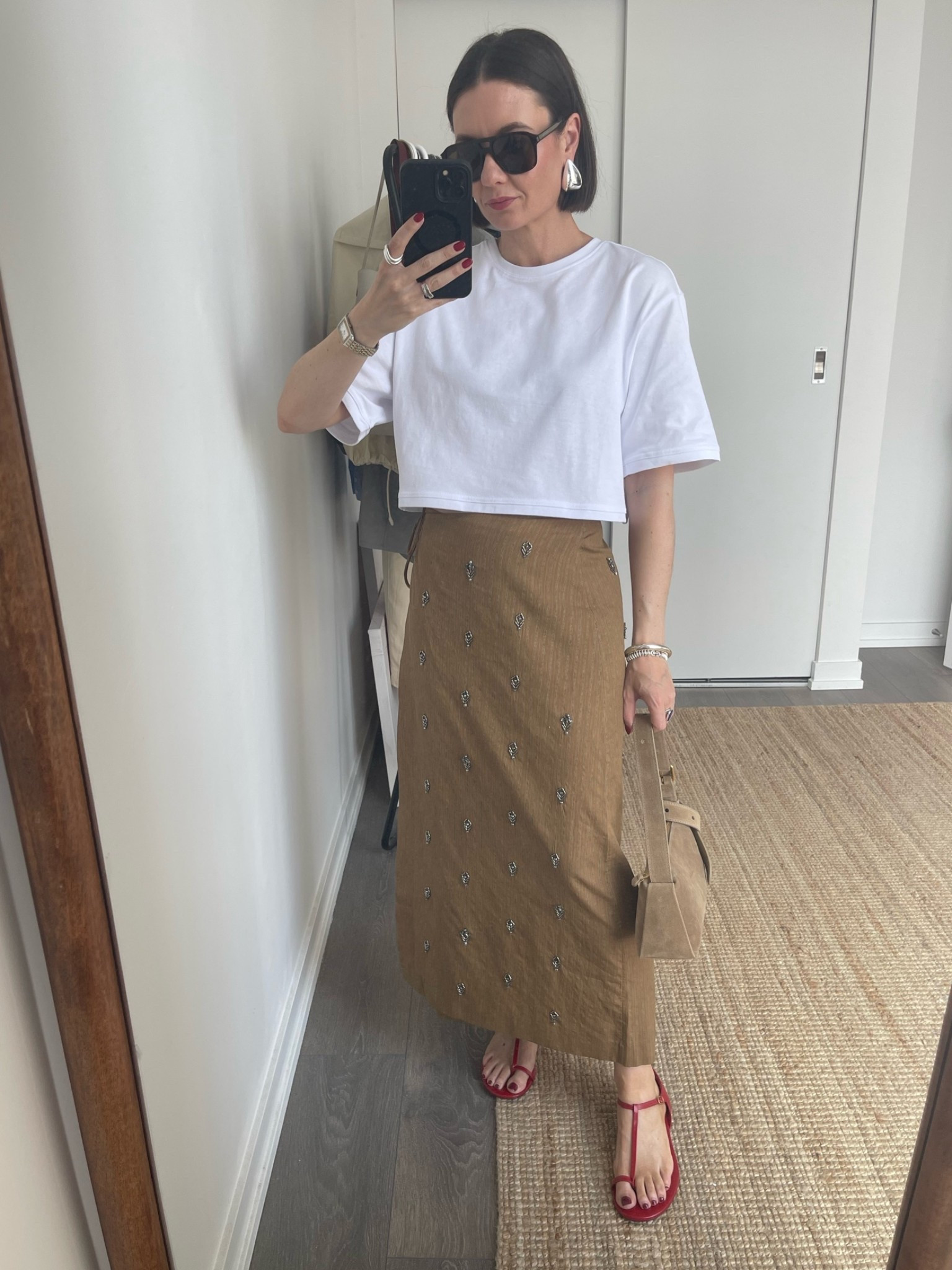 Tee (S), skirt (XS), use code LTKEXTRA20 for the bag (#ad)

#LTKcanada #LTKsummer