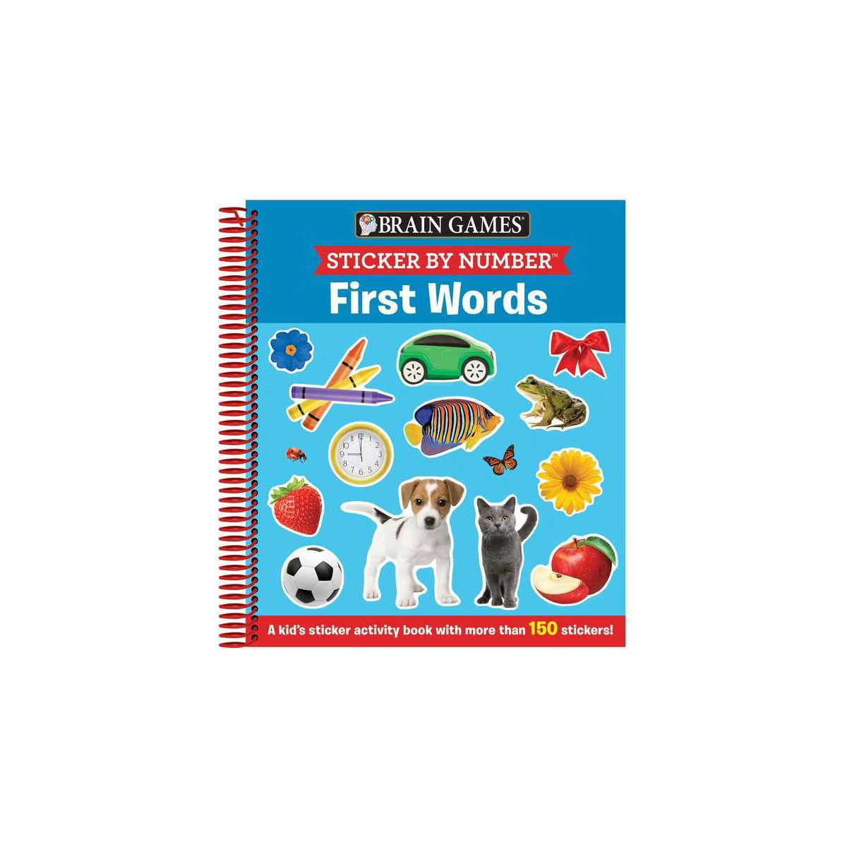 Brain Games - Sticker by Number: First Words (Ages 3 to 6) - by  Publications International Ltd &... | Target