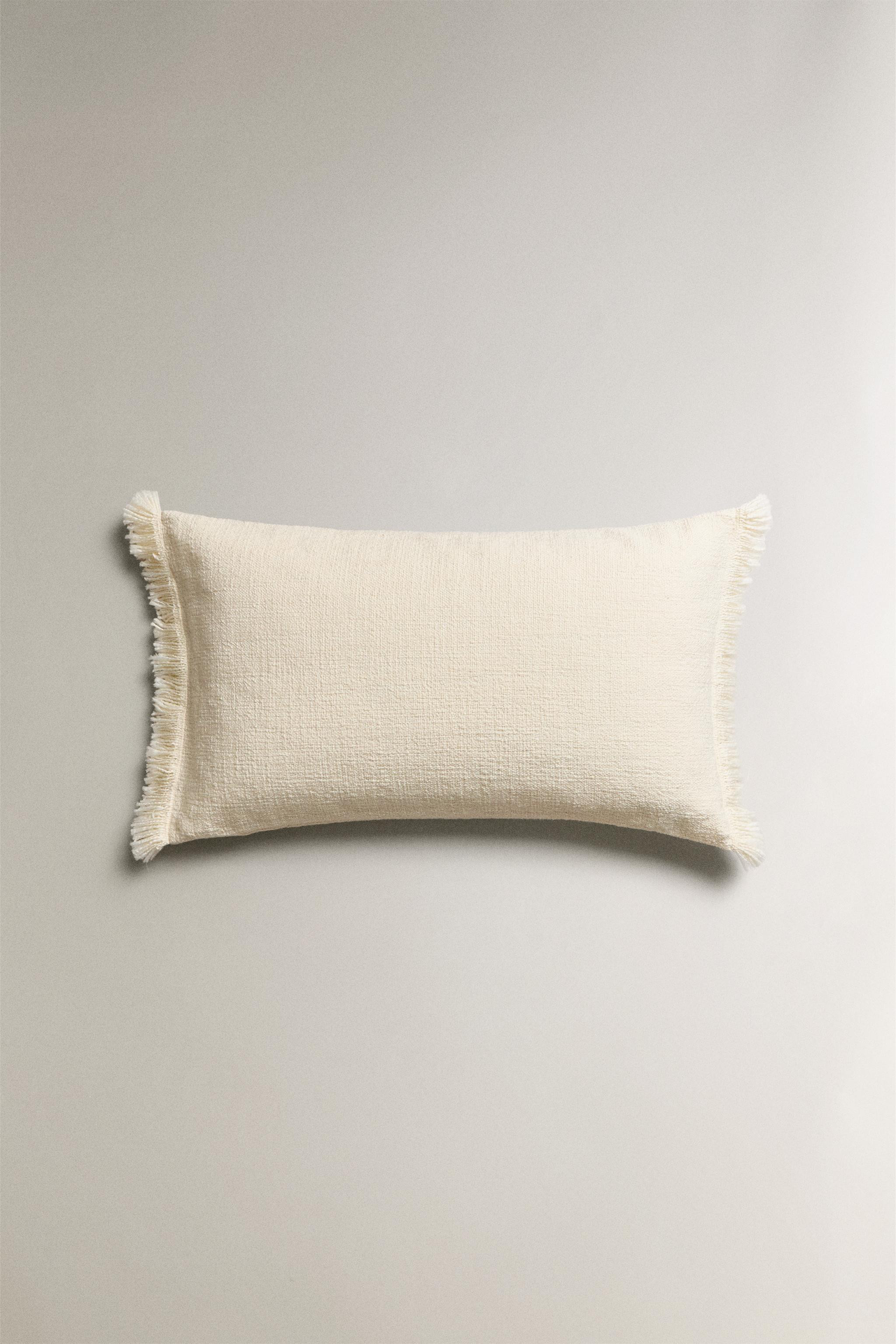 FRINGED THROW PILLOW COVER | Zara US