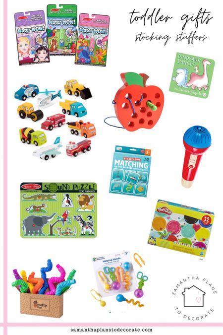 Stocking stuffer ideas for toddlers!

Items that they’ll actually love and play with that isn’t junk. 

Target
Amazon



#LTKHoliday #LTKkids #LTKfamily