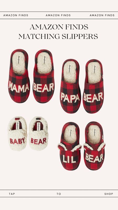 Family matching slippers 

#LTKSeasonal