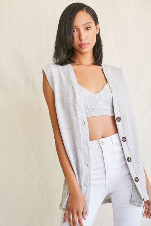 Ribbed Crop Top & Cardigan Set | Forever 21 (US)