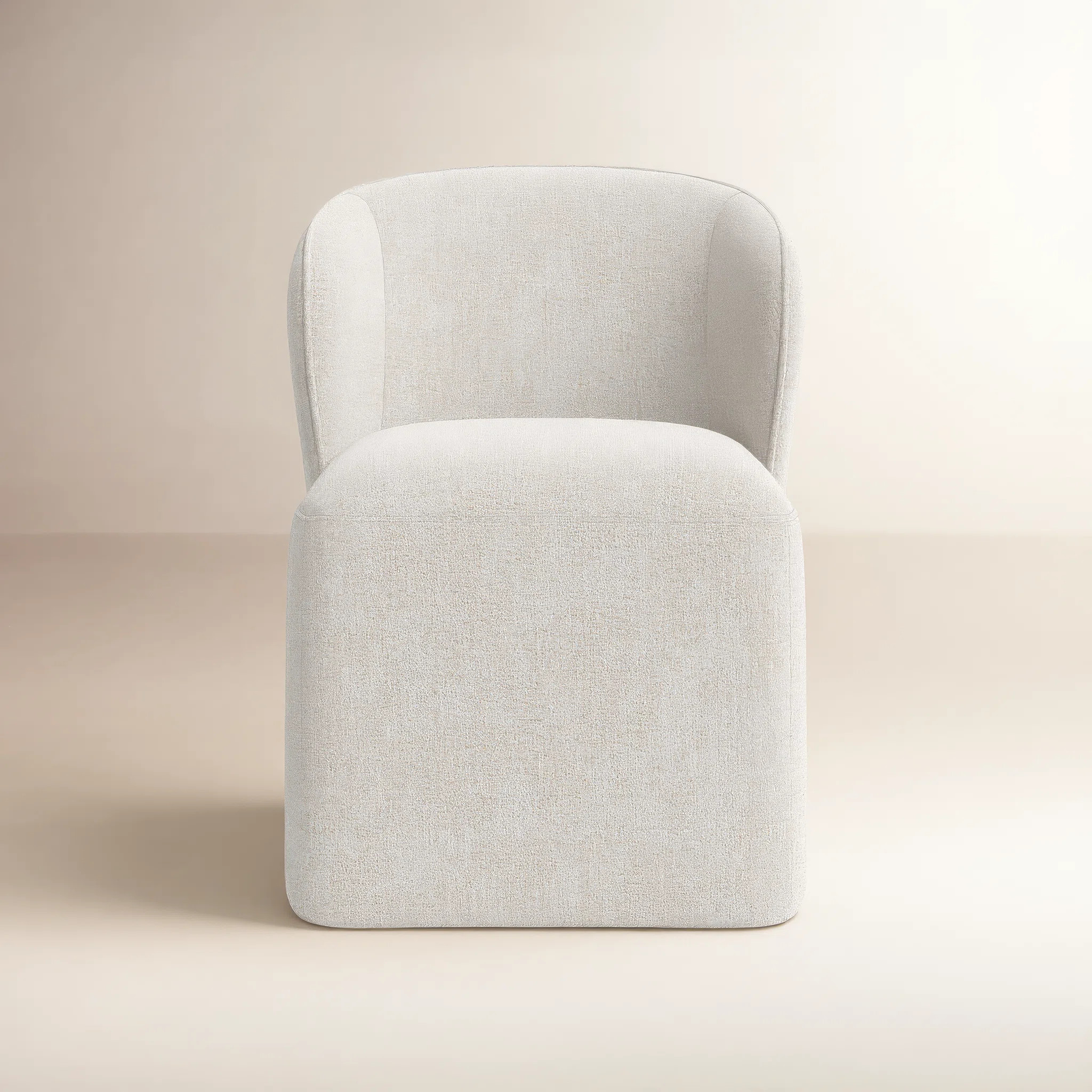 Niha Upholstered Dining Chair with Casters | Wayfair North America