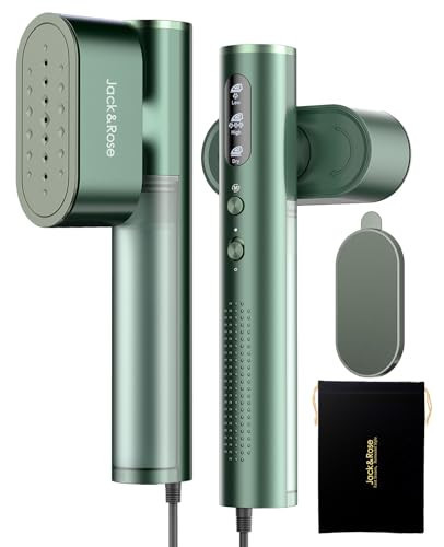 Jack & Rose Travel Steamer & Iron 2 In 1, Portable Garment Steamer, 15s Heat Up, Large Ceramic Heat Panel, 100-220V for Global Traveling | Amazon (US)