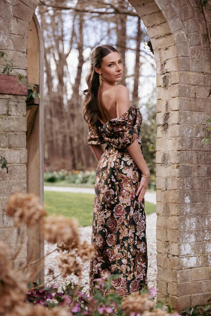 Lilia Maxi Dress - Black Floral | Petal & Pup (US)
