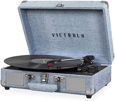 Victrola Vintage 3-Speed Bluetooth Portable Suitcase Record Player with Built-in Speakers | Upgra... | Amazon (US)