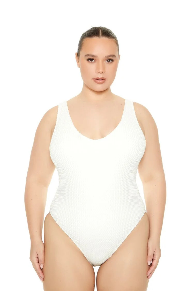 Plus Size Crochet One-Piece Swimsuit | Forever 21